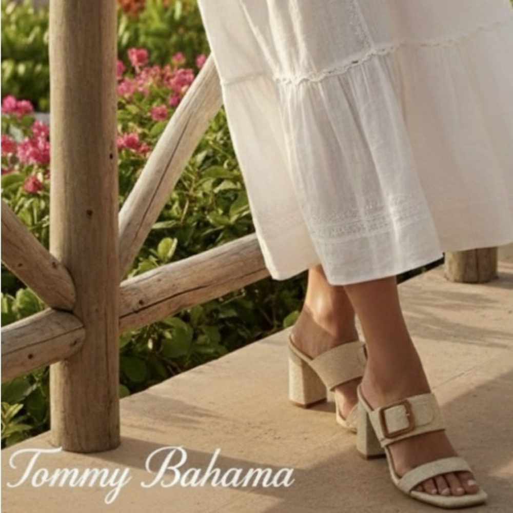 Resort style Tommy Bahama Trista Slide Sandals Tropical Resort Wear sandals